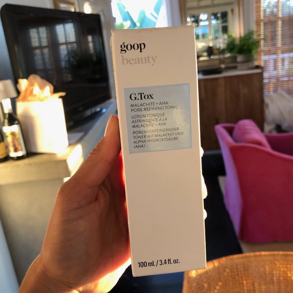 Goop G.Tox Malachite and AHA Pore Refining Tonic